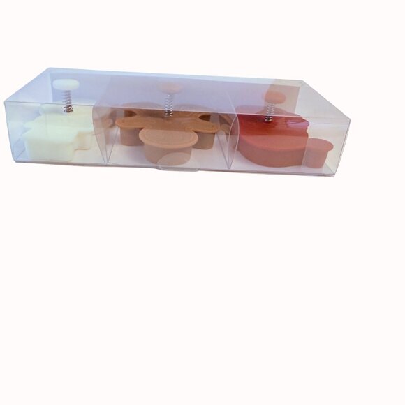 Southern Living Christmas Cookie Stamps Set of 3 Cutters Santa Snowman Gingerbre - Picture 6 of 8